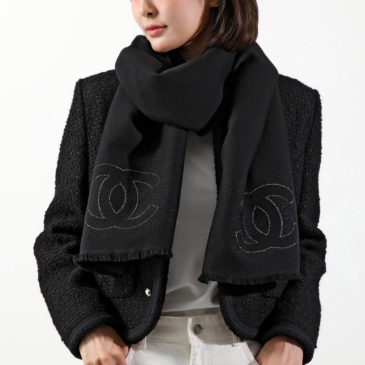 CHANEL シャネル デカココマーク ラパンネックウォーマー