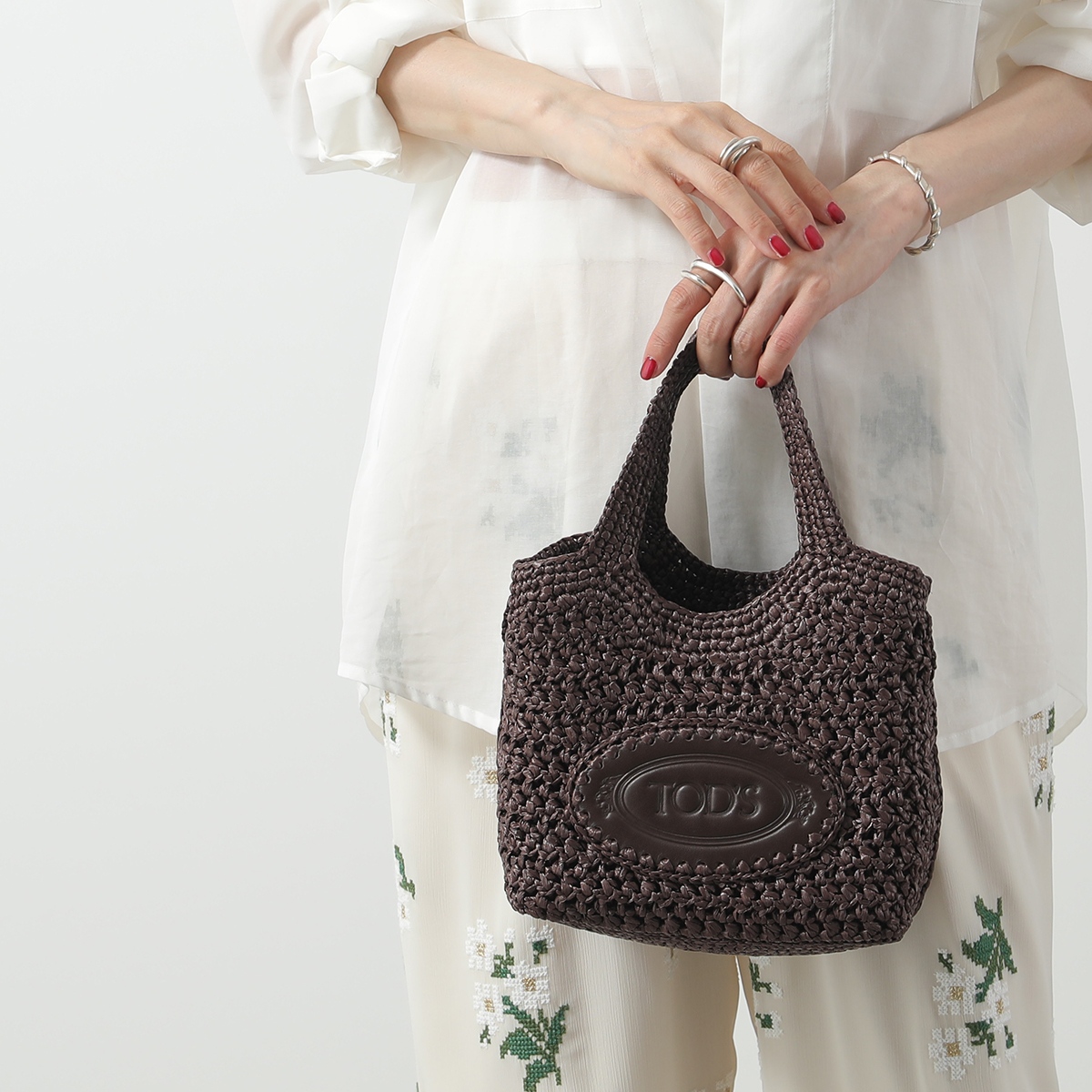 TOD'S TODS トッズ かごバッグ XBWEBLF0100RGM レディース