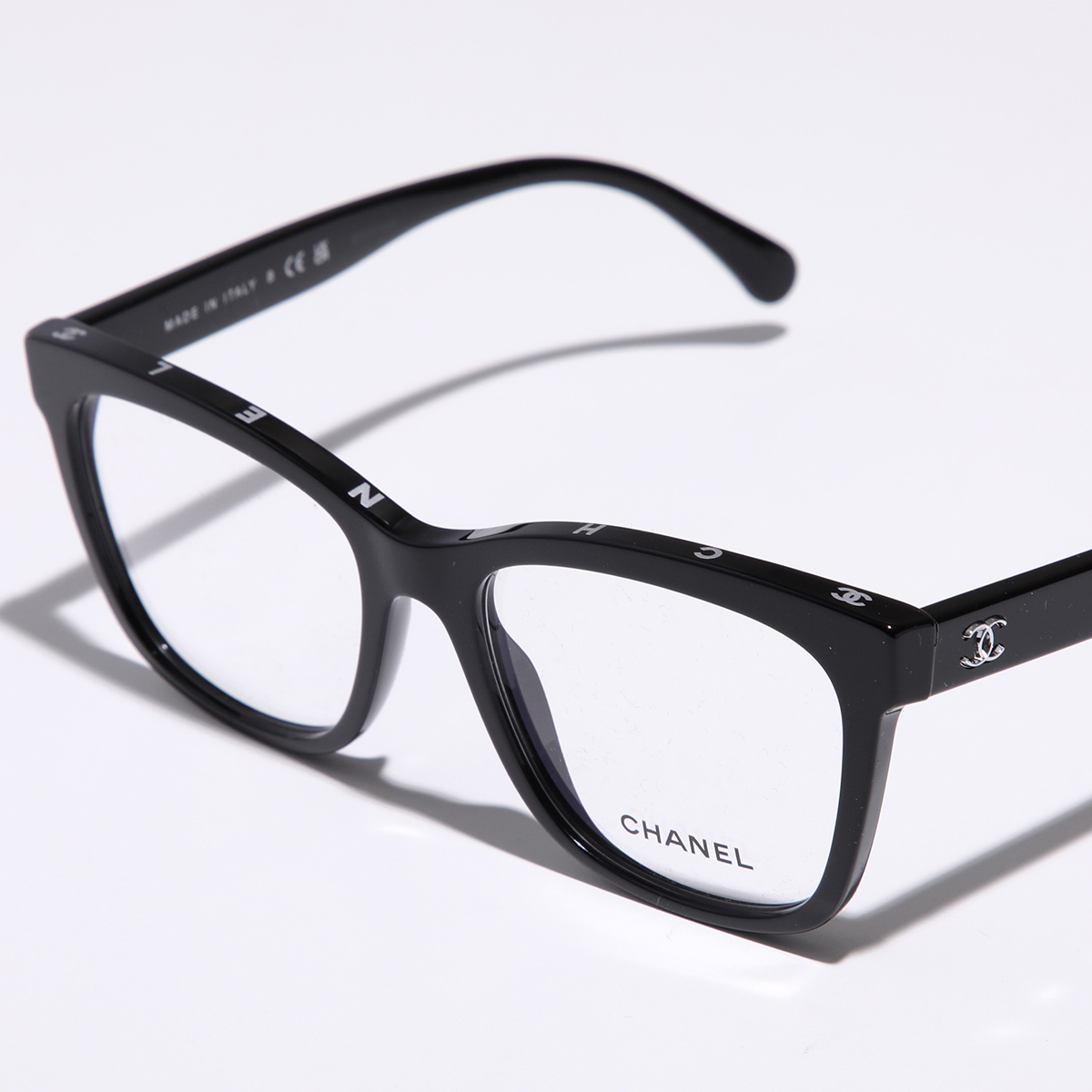 CHANEL シャネル メガネ 3392 レディース スクエア型 ウェリントン型 フルリム セルフレーム 黒縁 CCマーク ココマーク c501 | CHANEL | 01