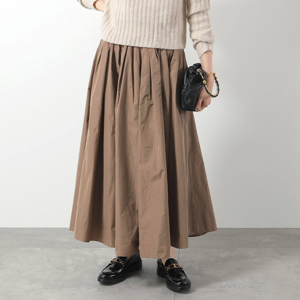 【★日本未入荷★】 S MAXMARA ☆ タフタプリーツスカート JOKEY S MAXMARA MAX MARA エス マックスマーラ ロングスカート JOKEY