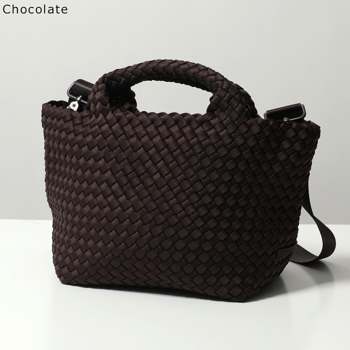 NAGHEDI ナゲディ ハンドバッグ St Barths Small Tote SN03012LD レディース ネオプレン メッシュ ショルダーバッグ 編み込み 鞄の画像