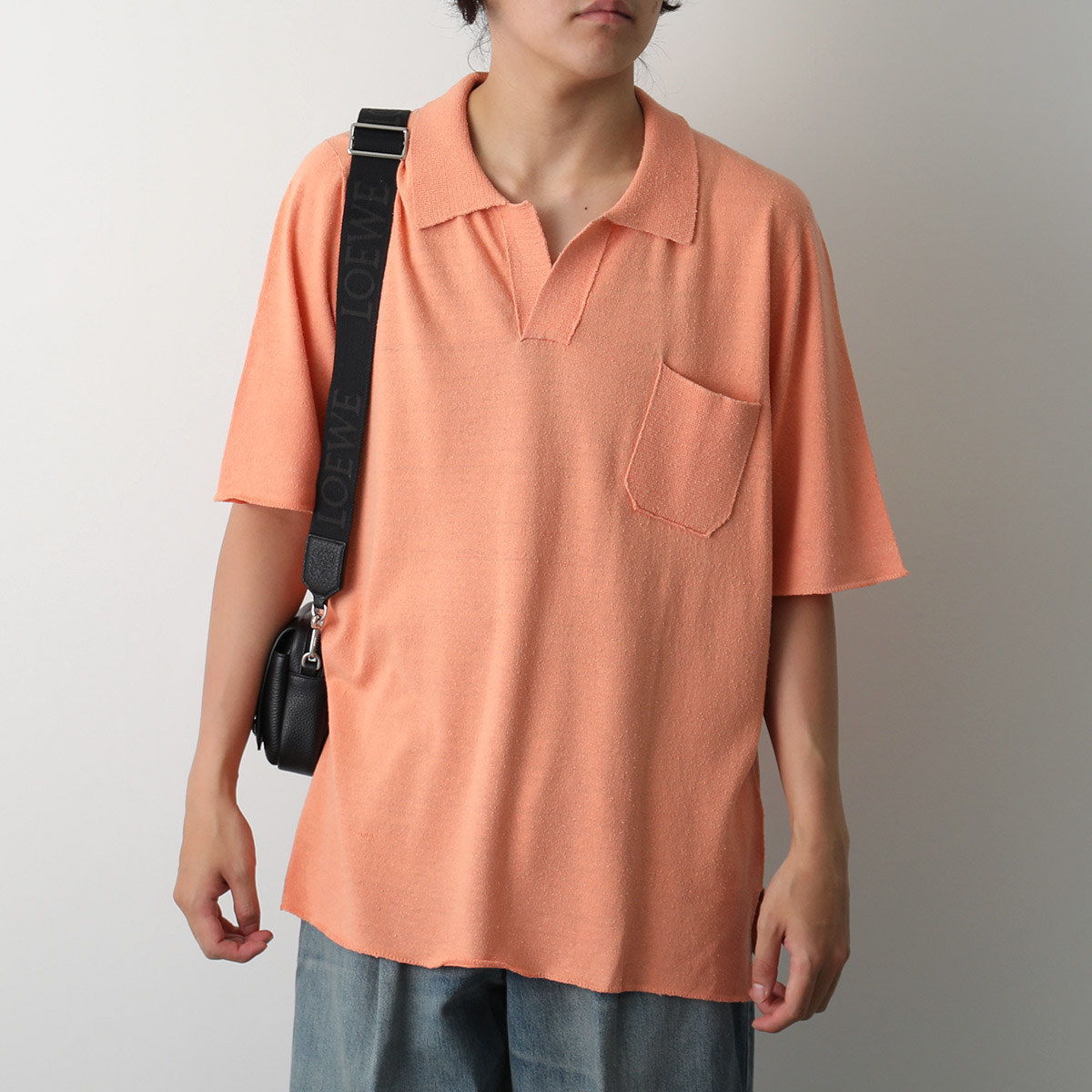T*y様 ロロピアーナ　loro piana オレンジ ポロシャツ Sサイズ レディス ロイヤル ライトネス | Loro Piana