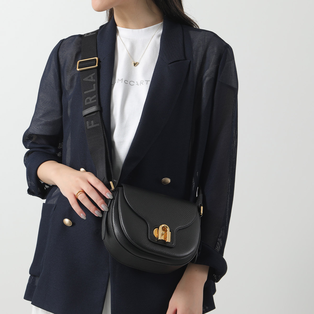 フルラ イタリア ミニ サテン&クリスタル イブニング クロスボディバッグ FURLA Furla フルラ クロスボディバッグ LOTUS MINI ロータス