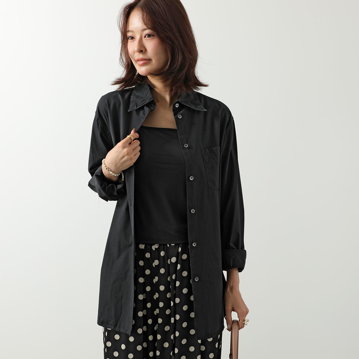 N°21（ヌメロヴェントゥーノ） シャツ G014 0074 レディース 長袖 胸