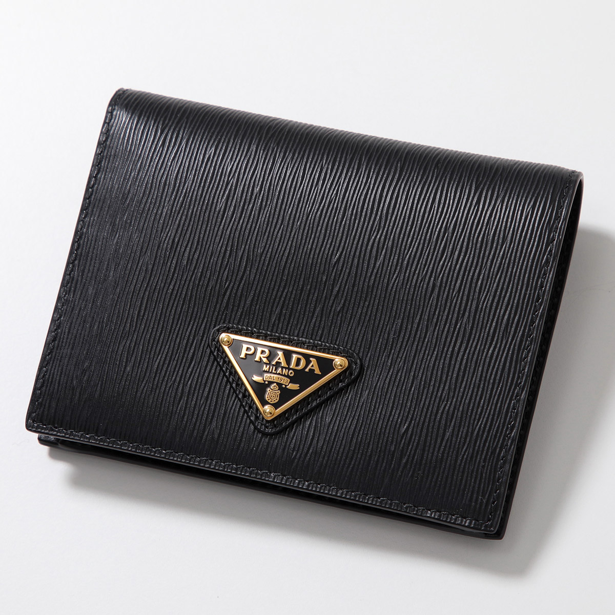 極美品 PRADA 財布 PRADA - PRADA 財布 三つ折り サフィアーノ バイカラー ミニ財布