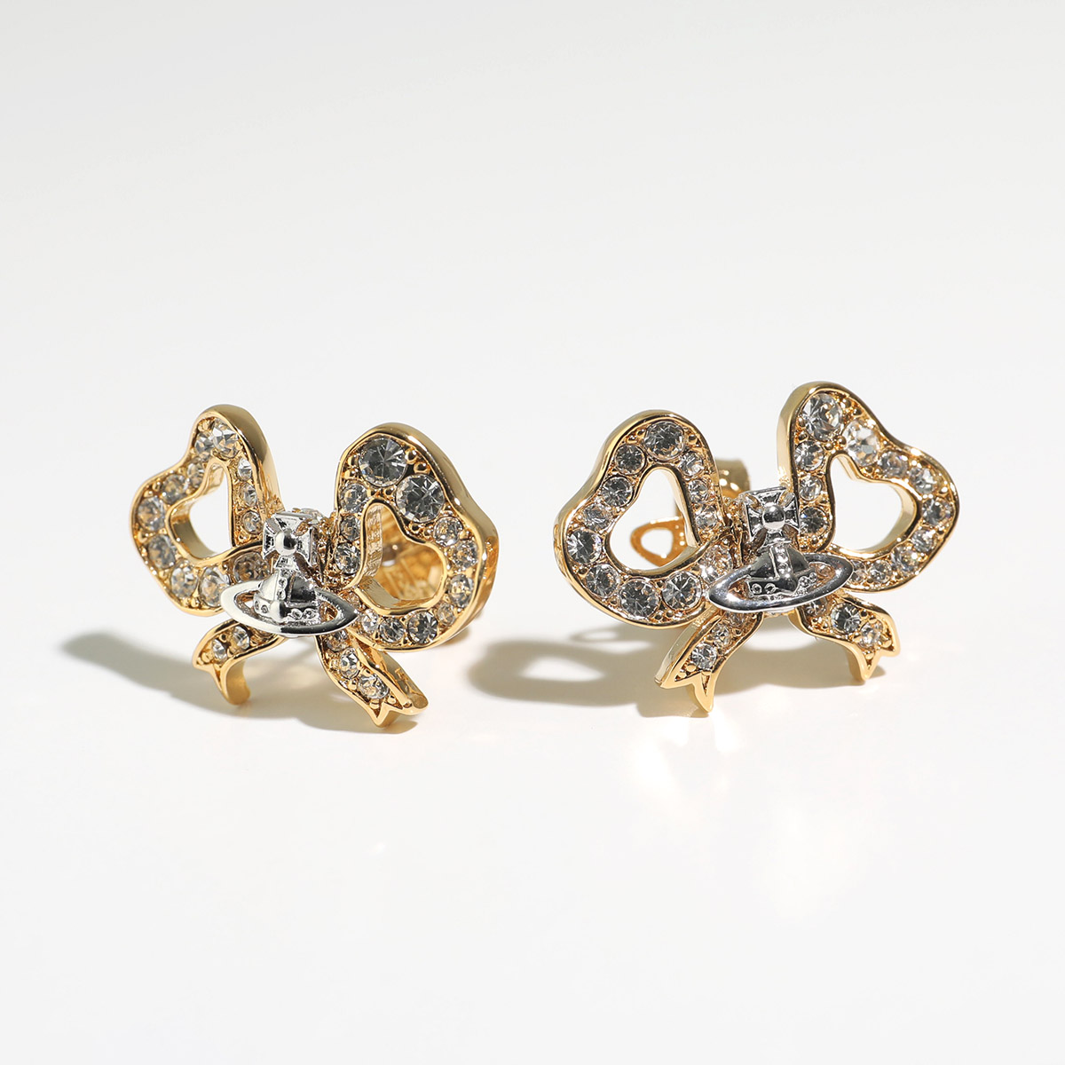 Vivienne Westwood リボンピアス ◇Vivienne Westwood◇Octavie リボンモチーフ オーブ ピアス