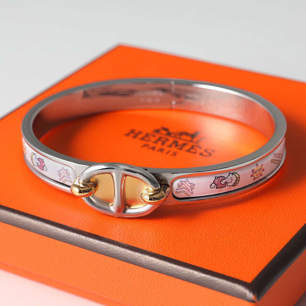 HERMES エルメス エナメルブレスレット ミニクリック