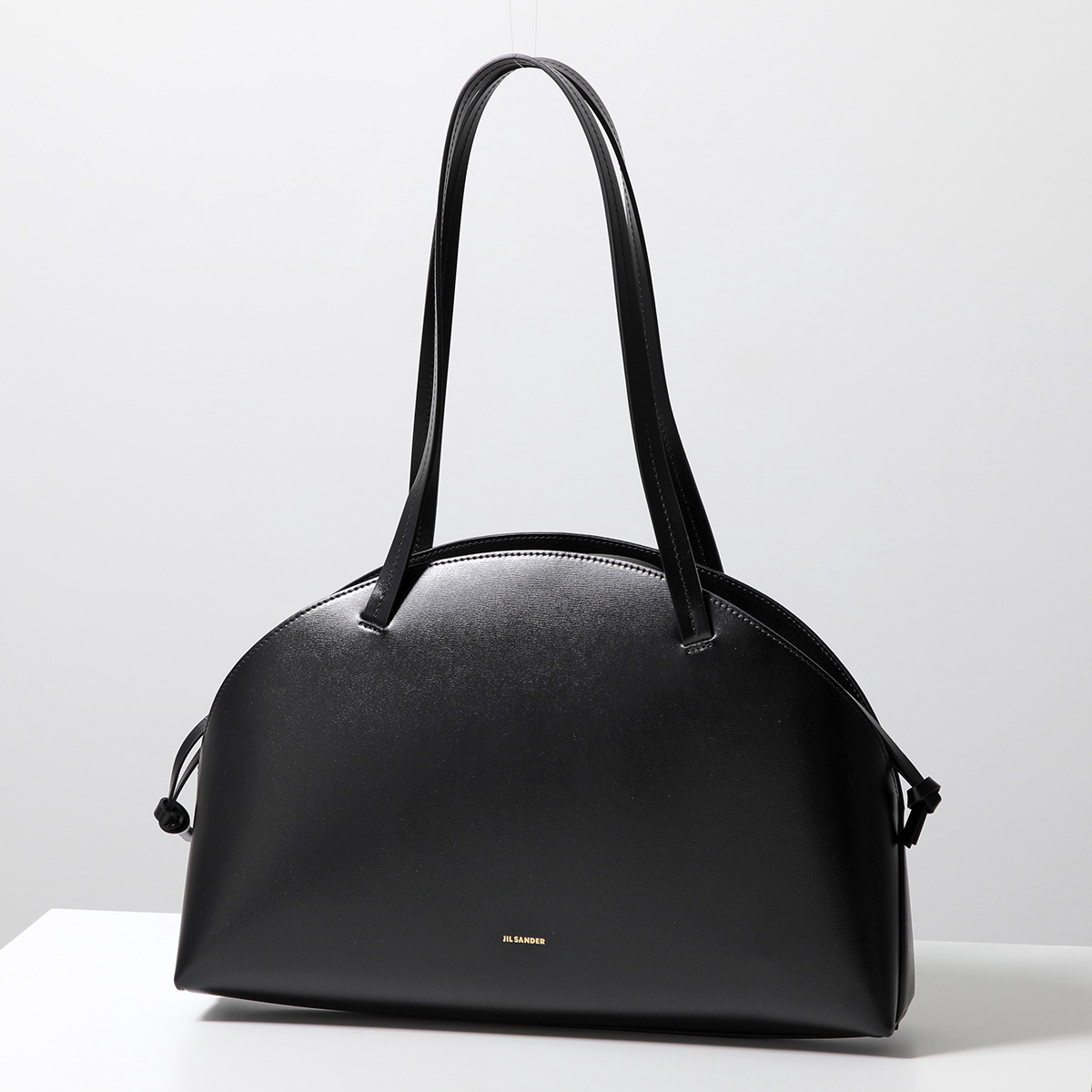 【美品】JIL SANDER ブラックレザーハンドバッグ　2024年モデル img_0515.jpg