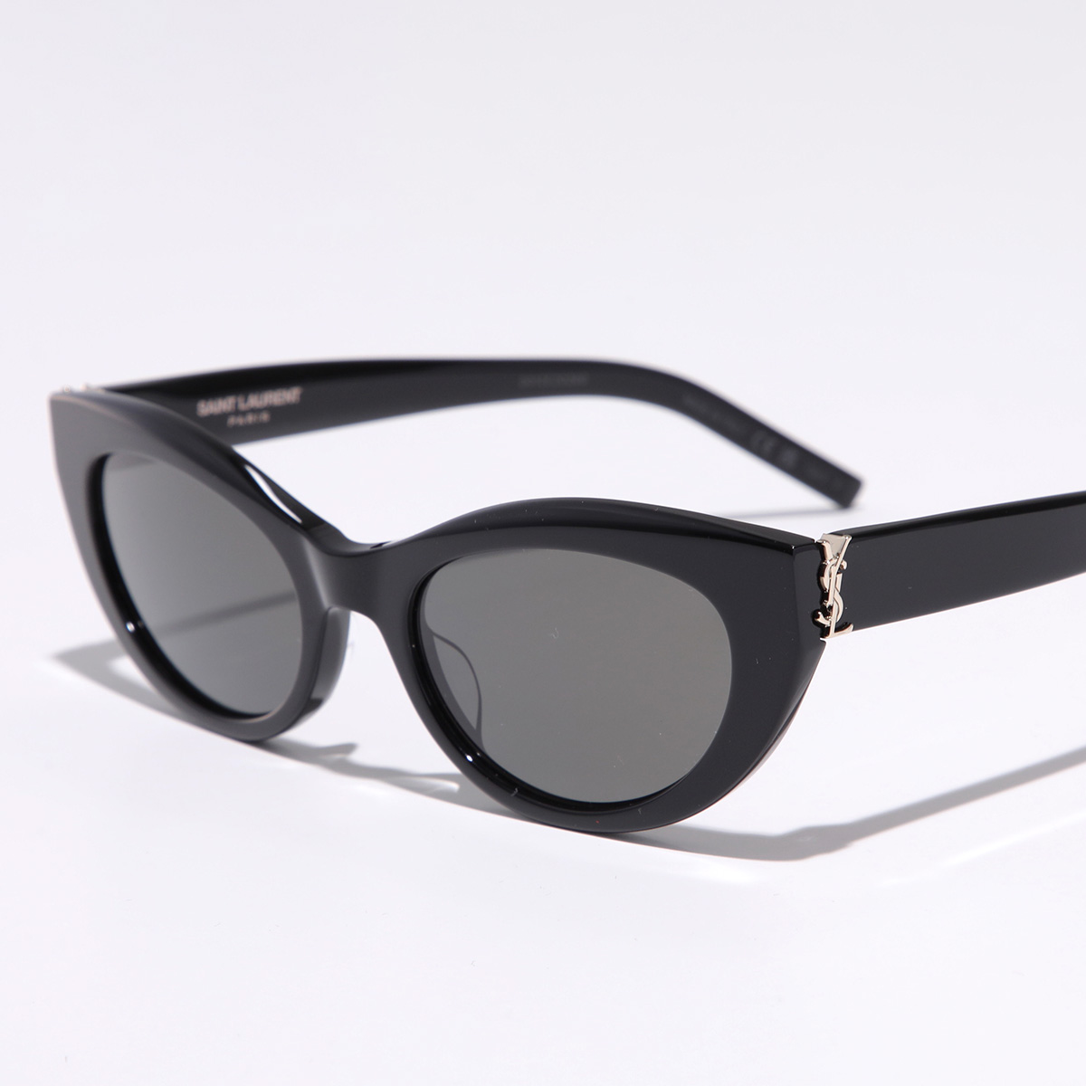 SAINT LAURENT SL M115 001ブラックサングラス Saint Laurent SL M115 Cat Eye Sunglasses | Fashion Eyewear US