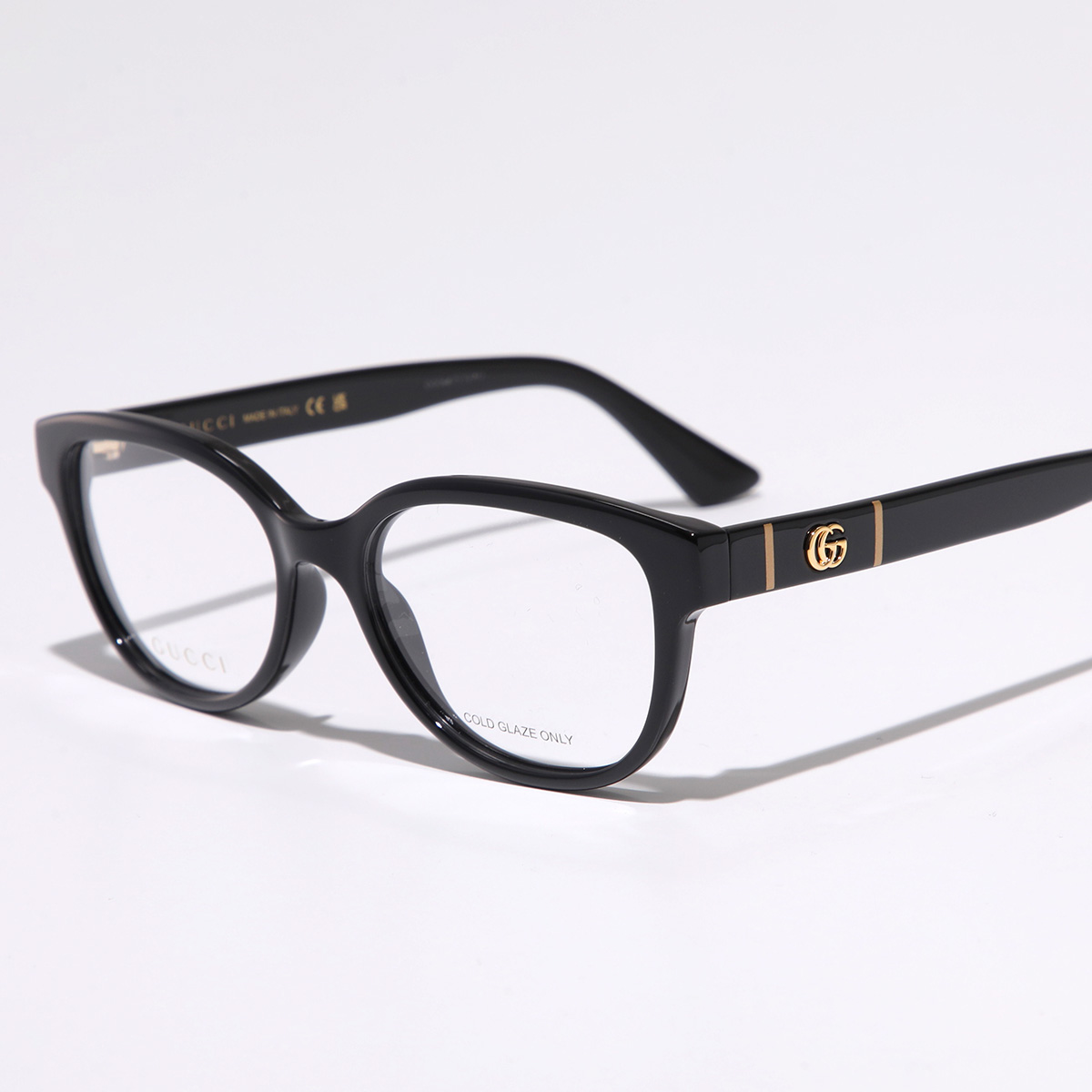 森ベルガ⭐︎GUCCI GG1258O 004 メガネ 度なし　伊達メガネ グッチ 伊達メガネ レディース フォックス べっ甲 インター
