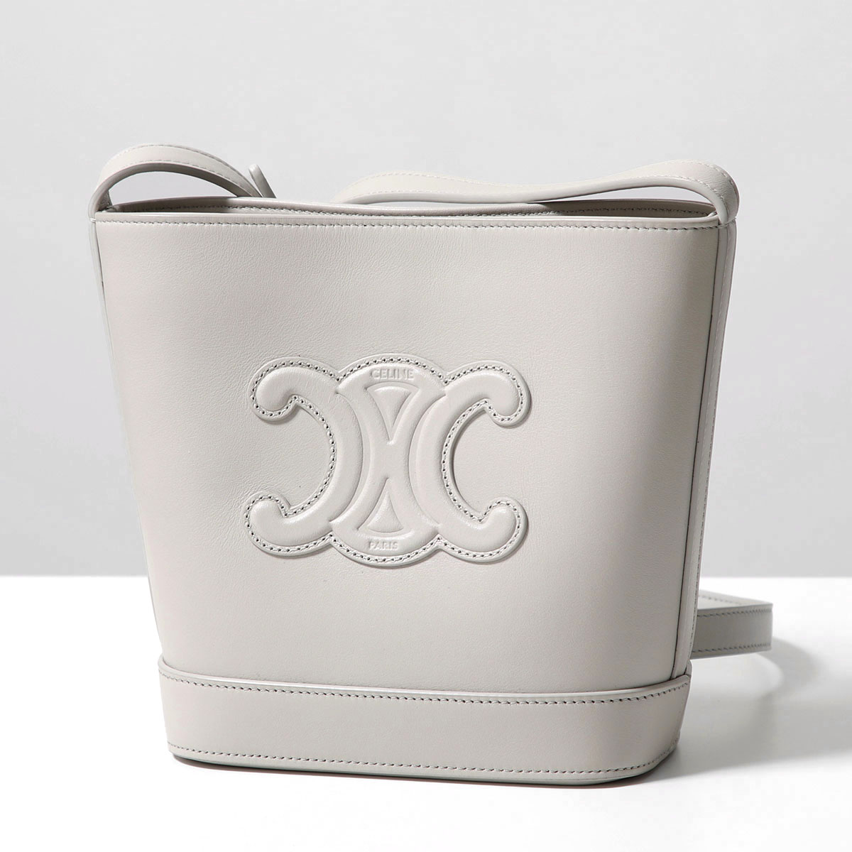 セリーヌ ショルダーバッグ ポシェット ホワイトマカダム FP795 CELINE/セリーヌ】ホワイトマカダム トリオンフロゴ ショルダー