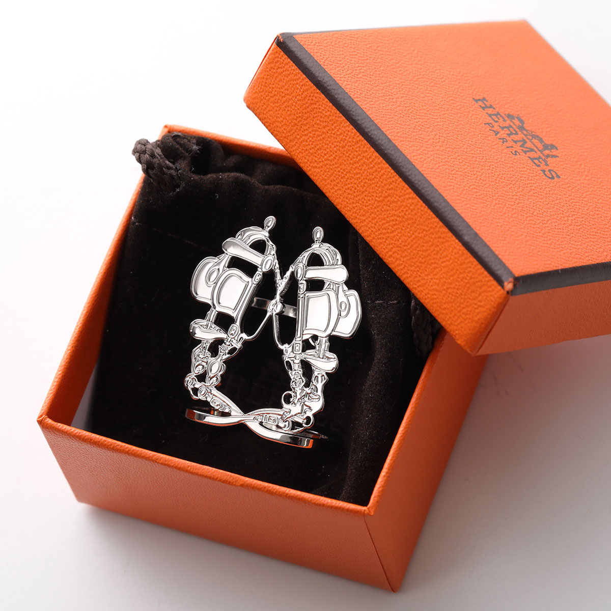HERMES エルメス スカーフリング ブリッドドゥガラ BRIDES de