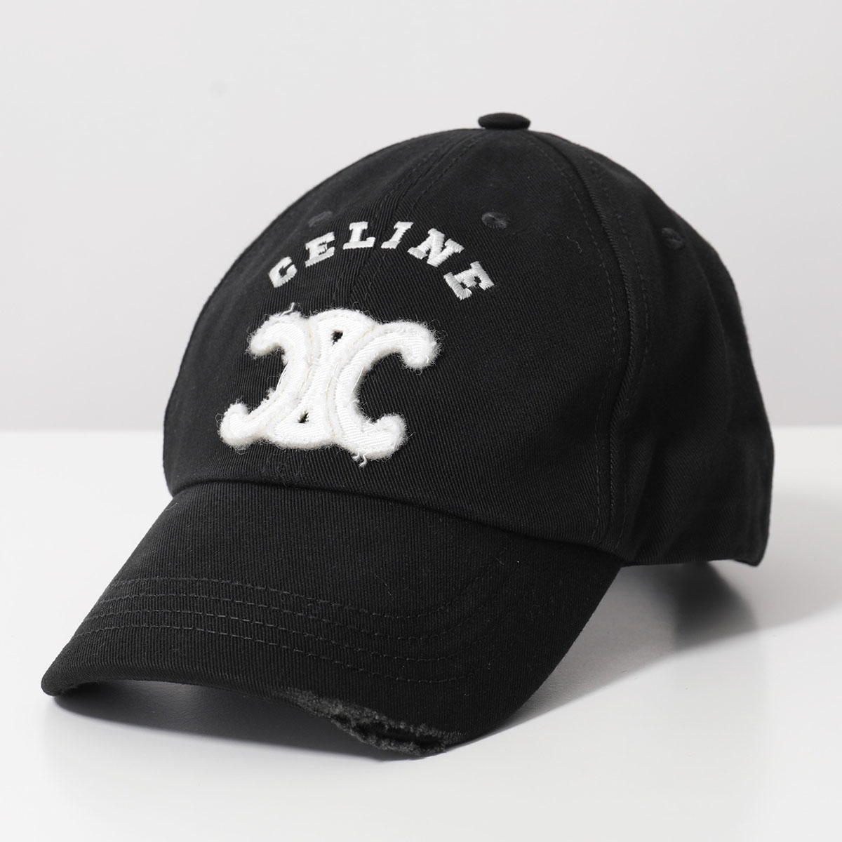 セリーヌキャップ　Lサイズ イニシャル ベースボールキャップ / コットン - ブラック | CELINE