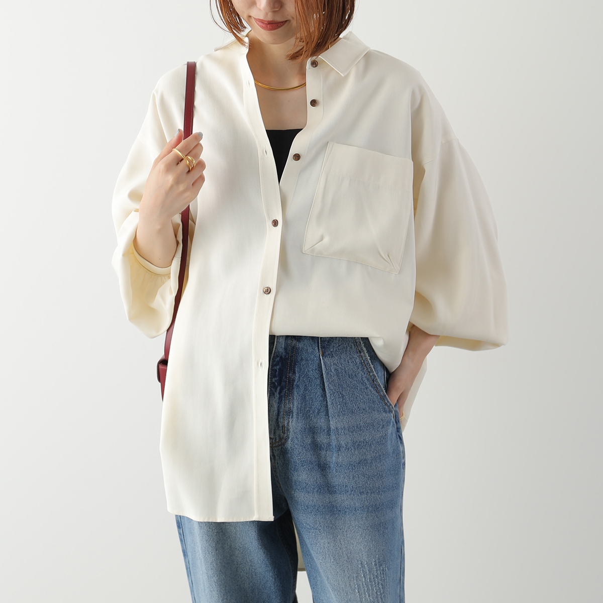 CHIGNON（シニヨン） シャツ 1854-013KK レディース ドレープ タック