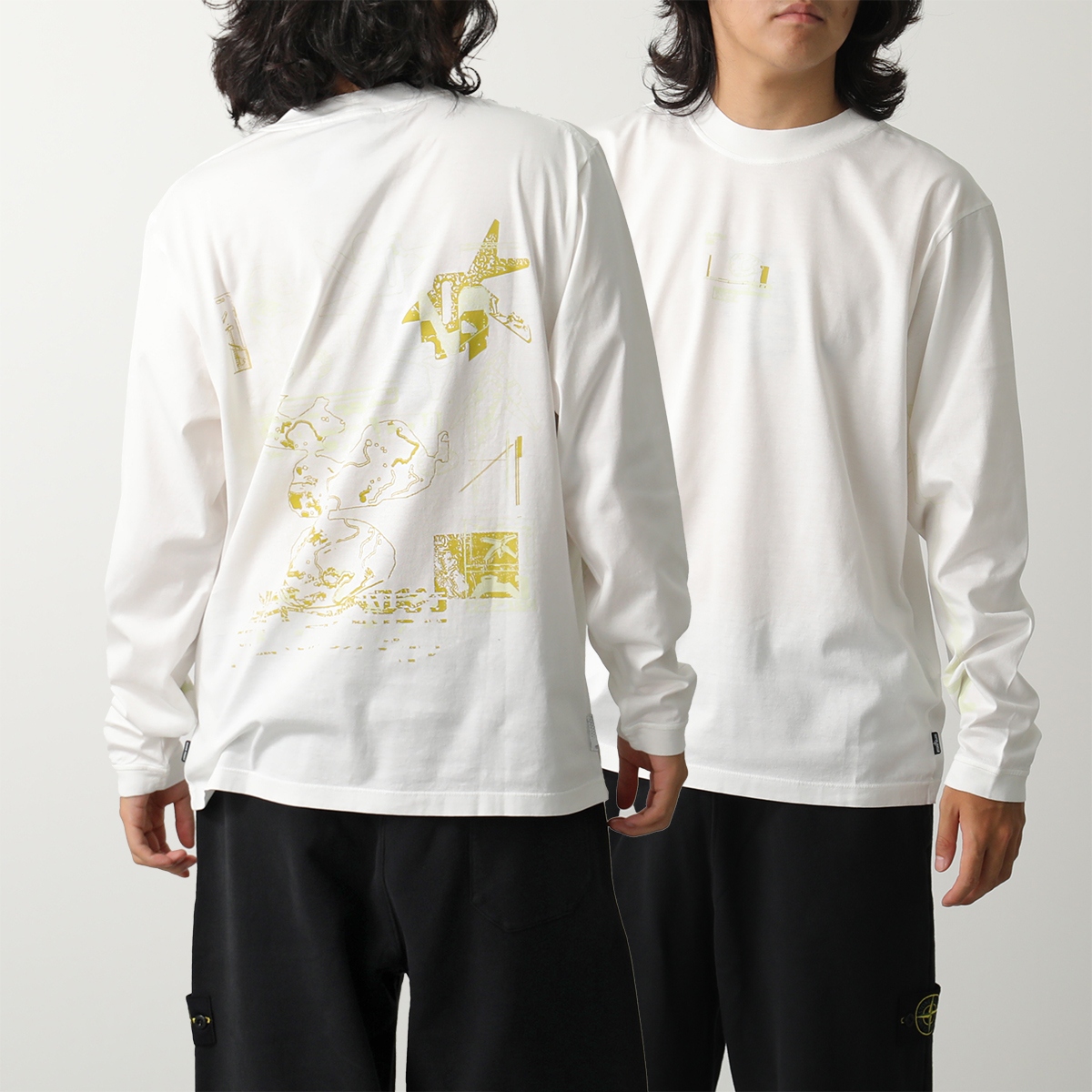 ストーンアイランド 長袖Tシャツ ロンT メンズ ホワイト 2100227 楽天市場】長袖tシャツ メンズ（ブランドストーンアイランド