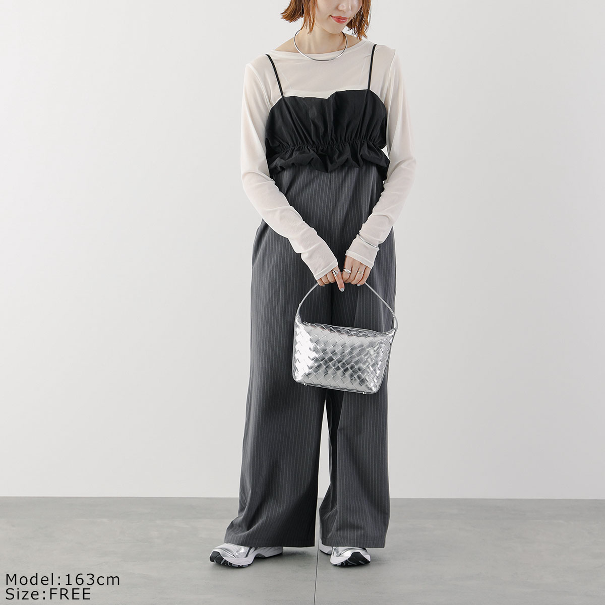 UN-SOPHIE アンソフィー サロペット Volume bustier salopette