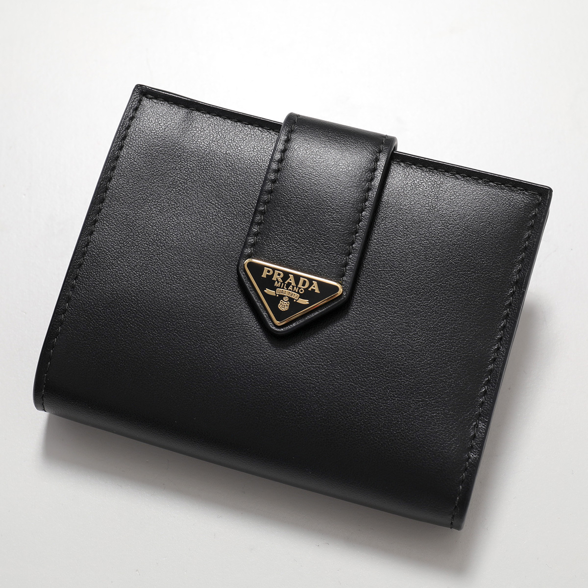 PRADA プラダ 二つ折り財布 CITY CALF TAB シティカーフタブ