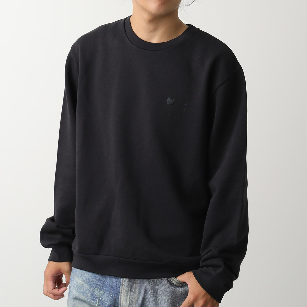 Acne Studios 黒 スウェット トレーナー Acne Studios アクネストゥディオズ トレーナー クルーネック
