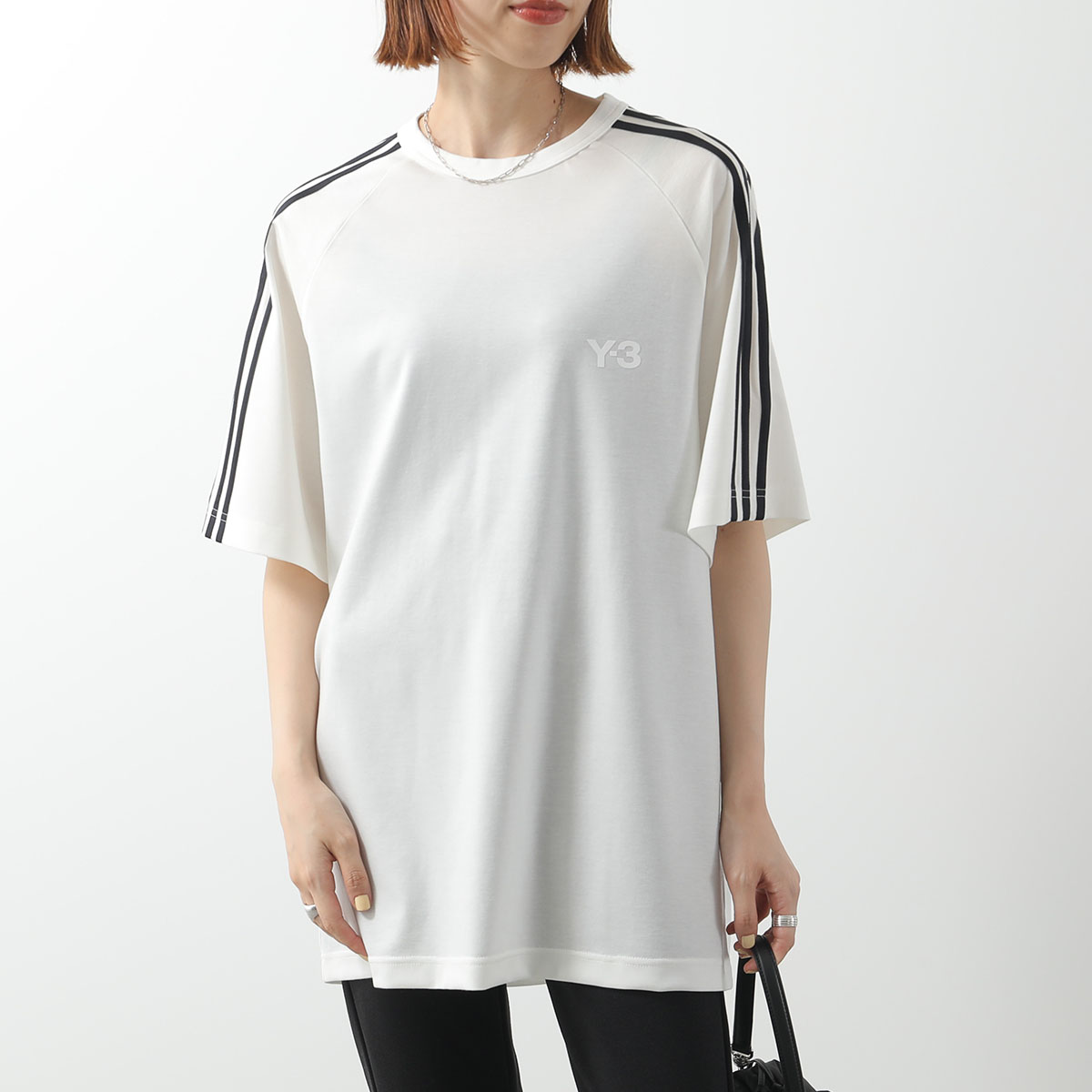 Y's ワイズ 美品 23SS ブランケット 刺繍 長袖カットソー 2 Y-3 ワイスリー Tシャツ U WIRE T-SHIRT JW7352 JY8187 レディース