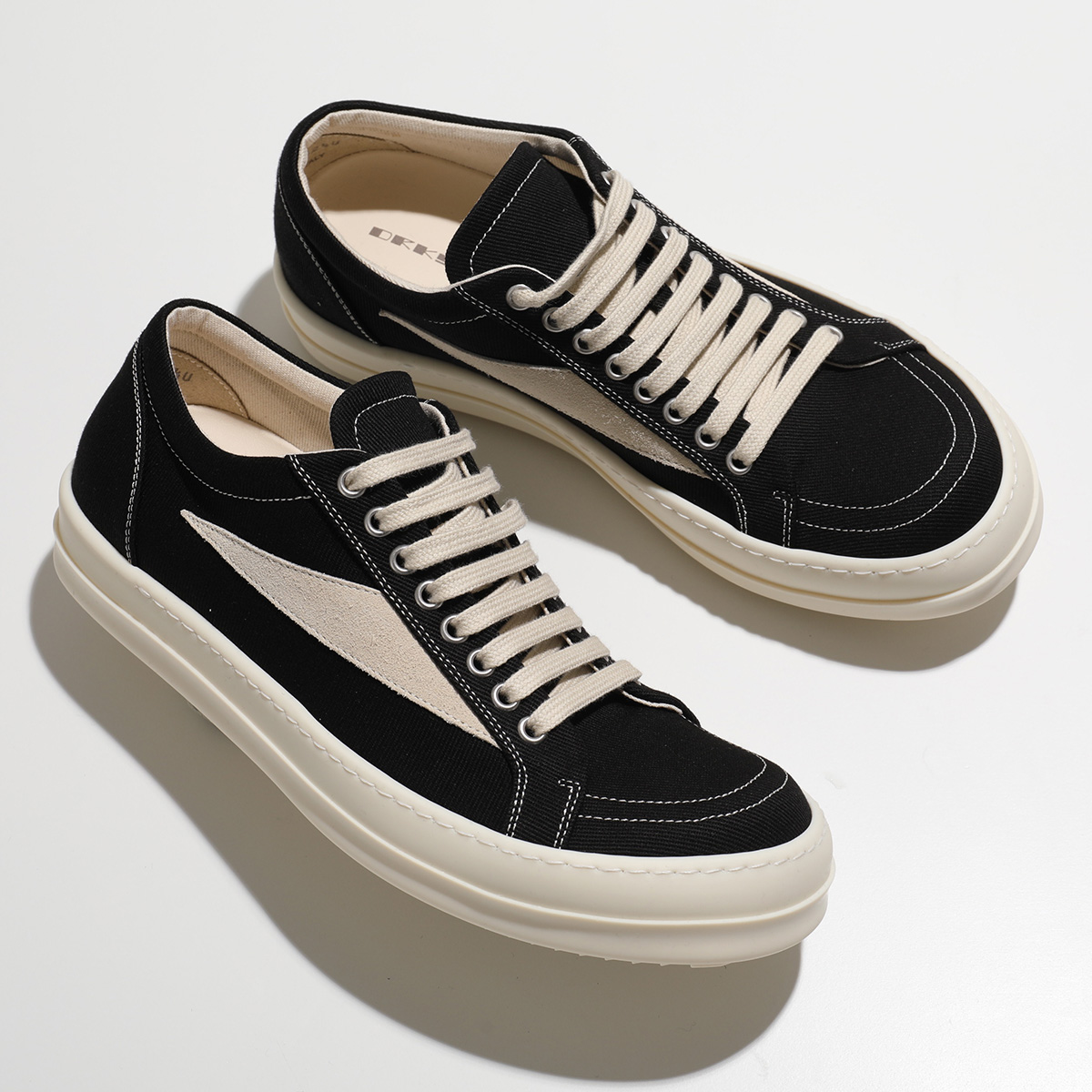 Rick Owens カジュアルスニーカー 黒とグレー 23cm RICK OWENS(リックオウエンス)-GETH RUNNER -LCO- -Amanojak.