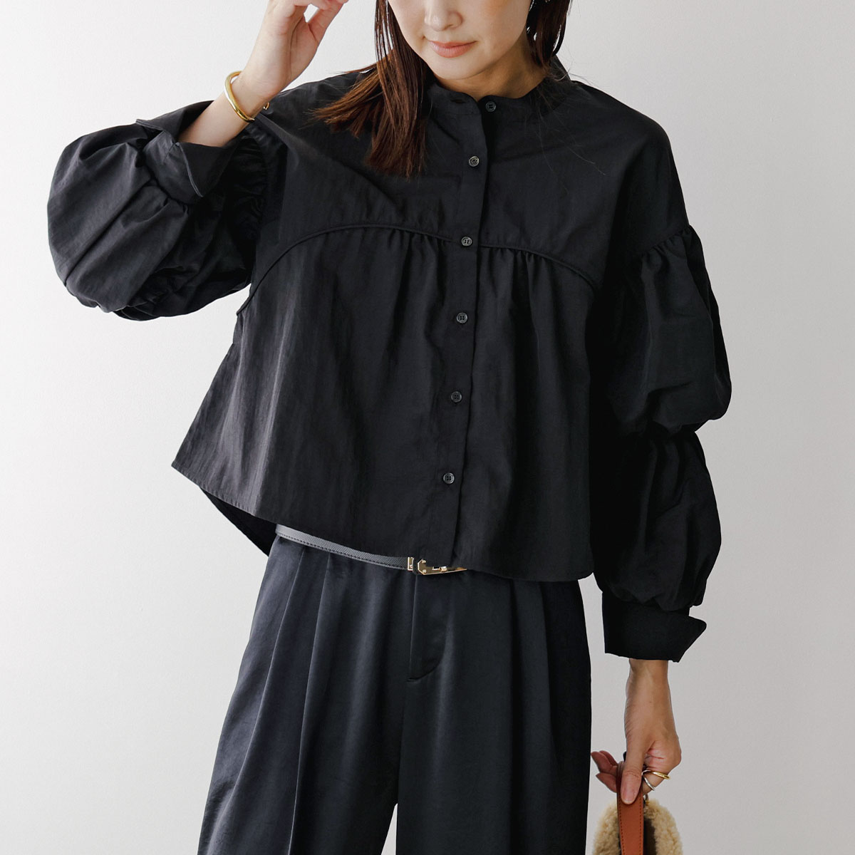 UN-SOPHIE アンソフィー ブラウス Volume sleeve blouse UFP2501202