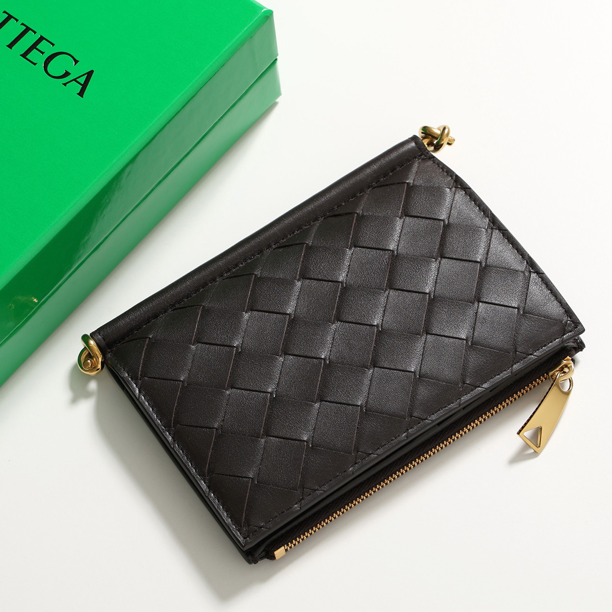 セール実施中‼️@即購入OKプロフ確認 ボッテガべネタ　編み込み　レザー　長財布 BOTTEGA VENETA ボッテガヴェネタ 二つ折り財布 ソルスティス