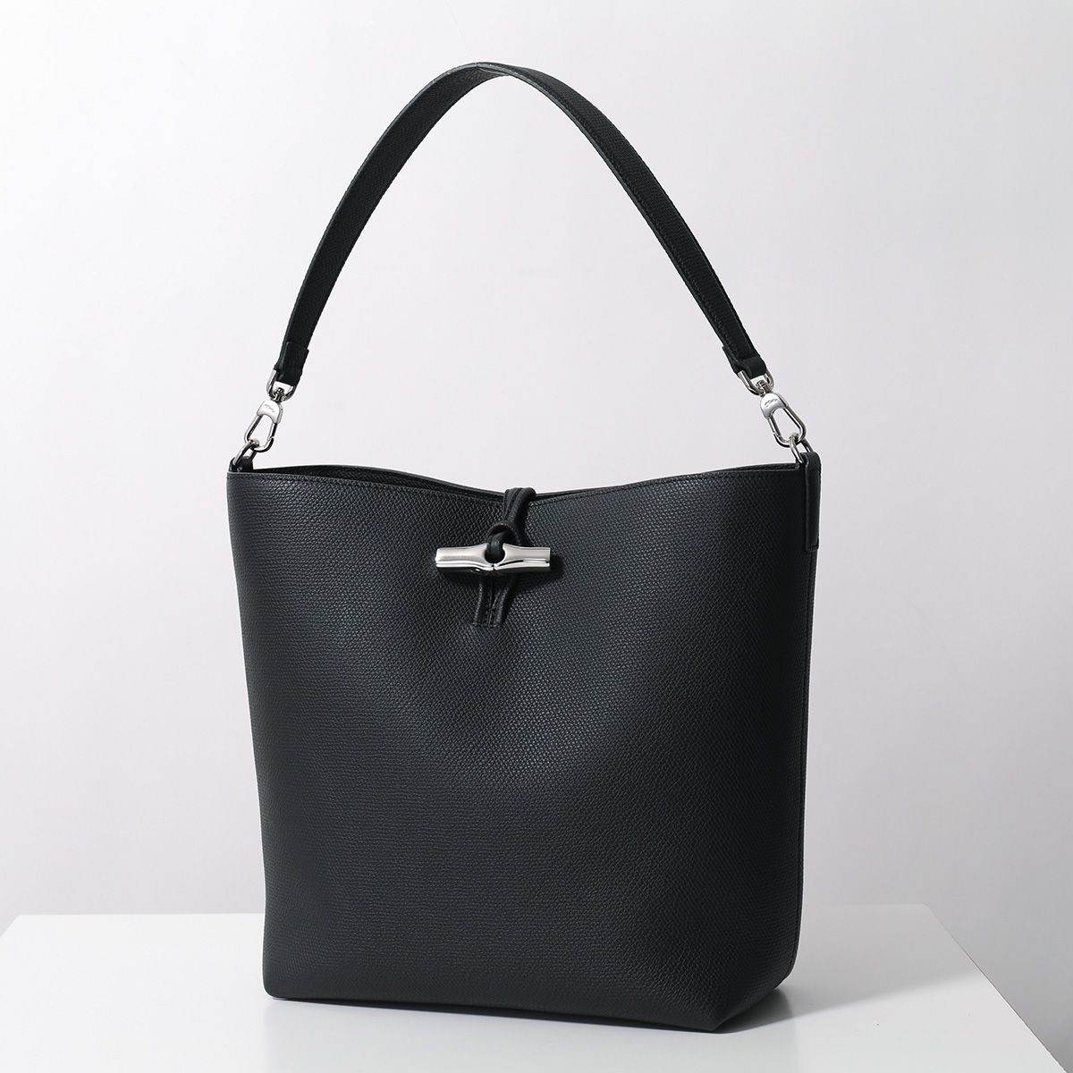 【美品】LONGCHAMP ロンシャン ロゾ　フラップ　ビジネストートバッグ　黒 楽天市場】極美品☆LONGCHAMP ロンシャン ロゾ オールレザー