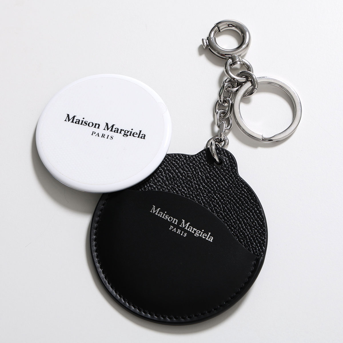 Maison Margiela レザーキーホルダー メゾンマルジェラ11 4ステッチ レザータグ キーリング ブランド