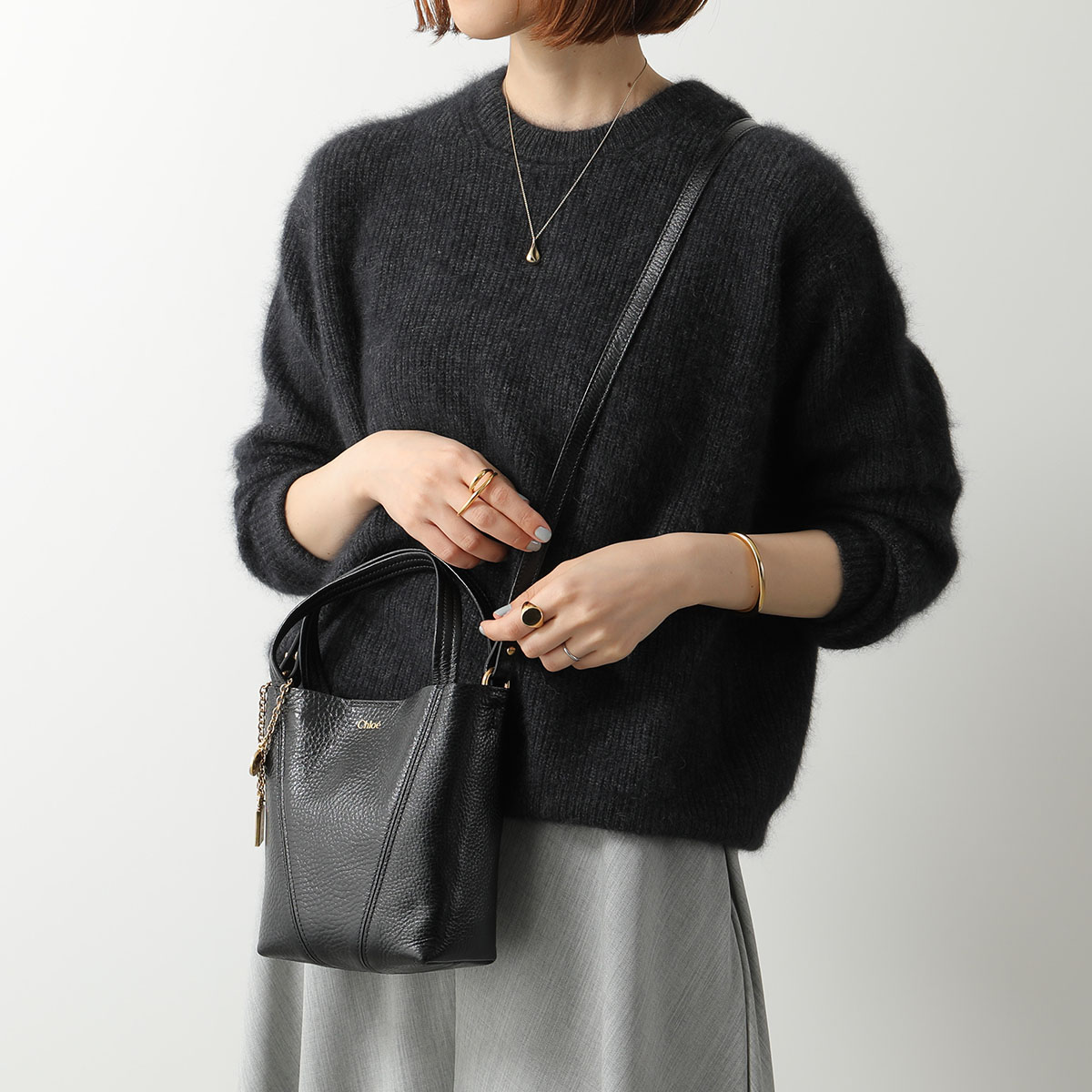 Chloe クロエ ショルダーバッグ CHLOE SPIN スピン CH25SS812N84