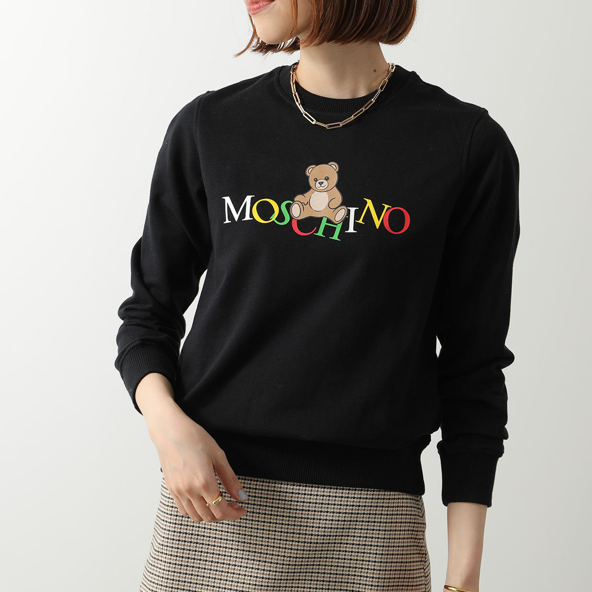 新品未使用 moschino kids モスキーノ スウェット 上下セット128 os-mzf04qlca160100_1.jpg