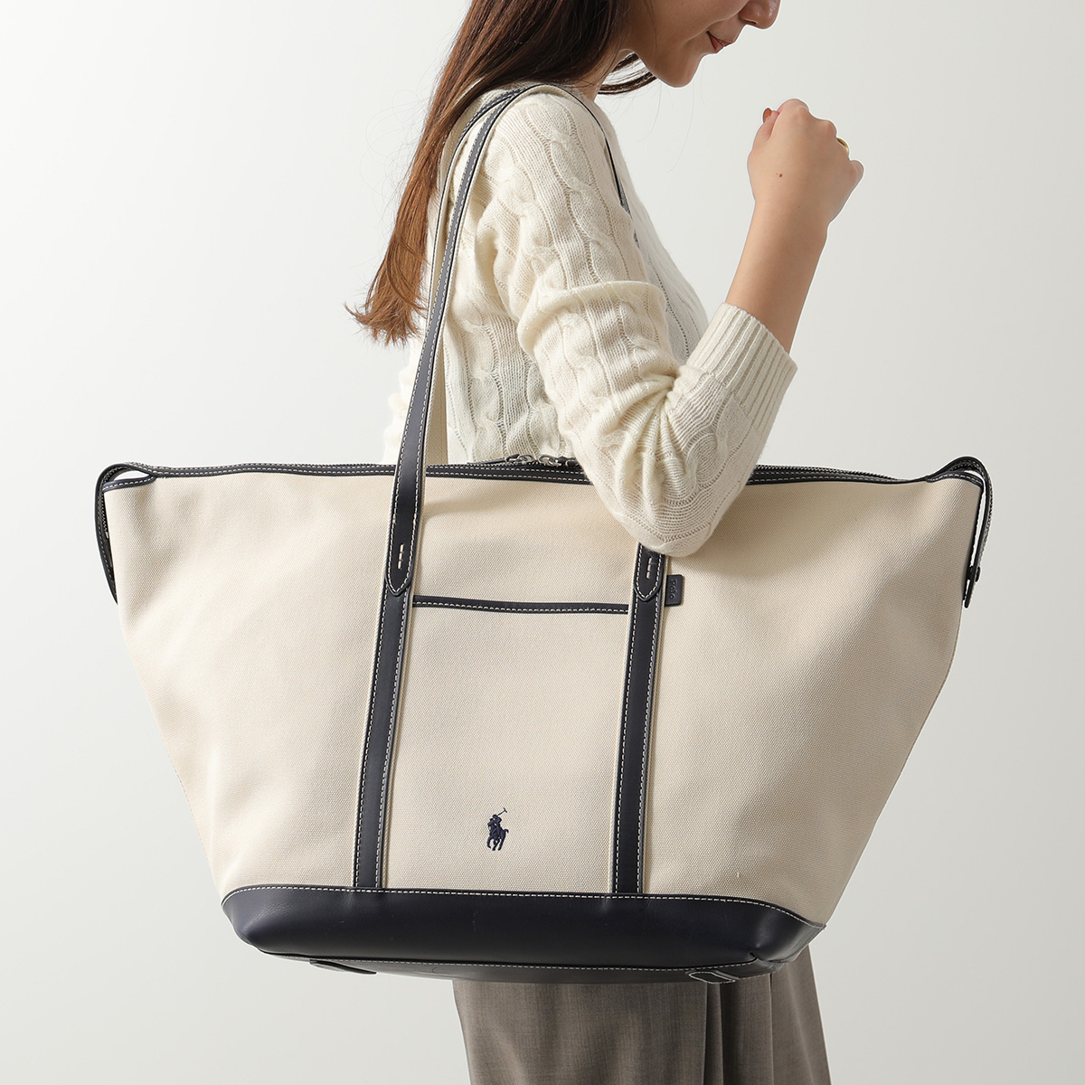 美品 Polo Ralph Lauren 2728 ボストンバッグ ロゴ金具 美品 Polo Ralph Lauren 2728 ボストンバッグ ロゴ金具