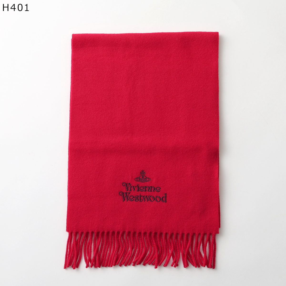 Vivienne Westwood ヴィヴィアンウエストウッド マフラー 81030007 W00Q7 AAB レディース ウール フリンジ ロゴ オーブ 刺繍 カラー10色_7