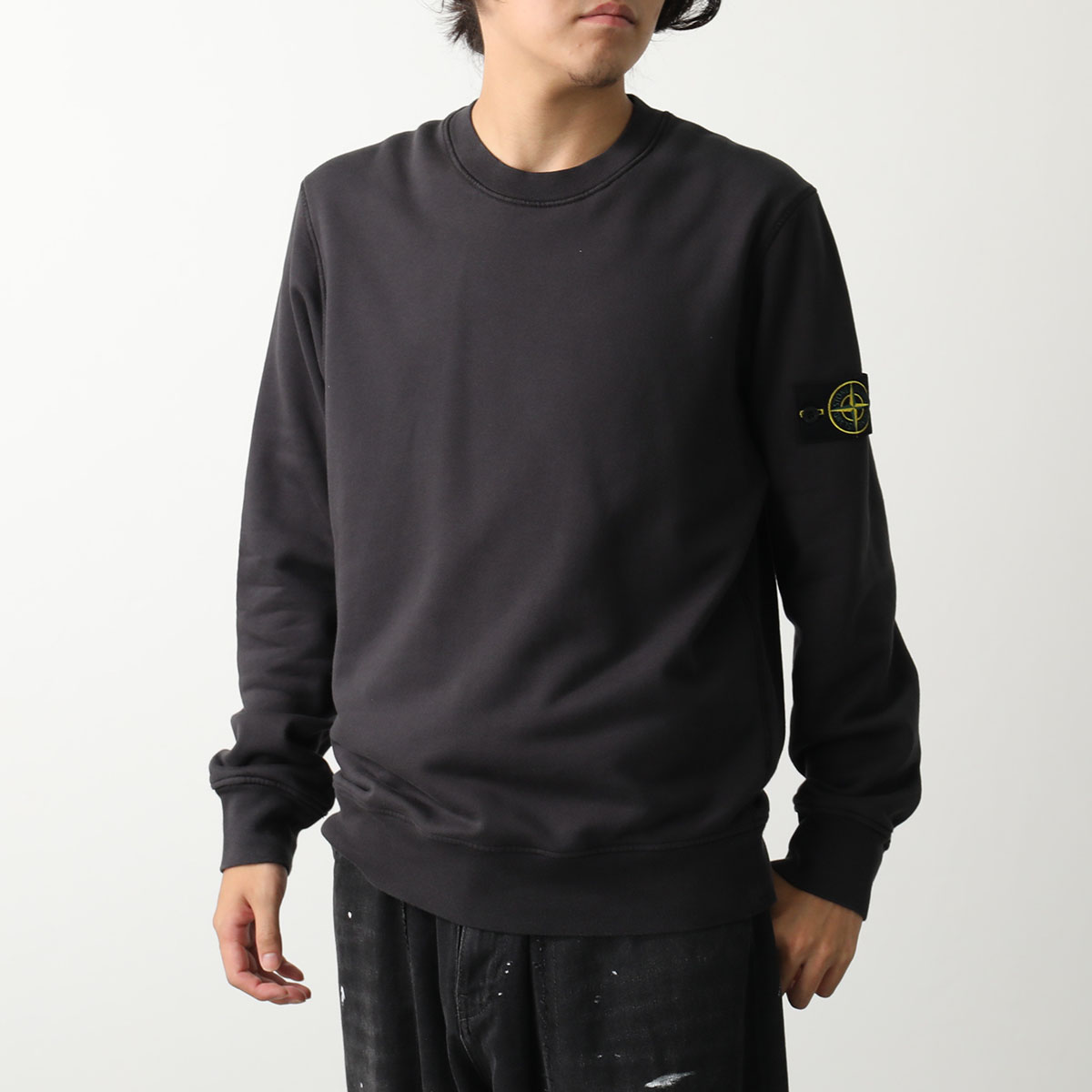 新品 STONE  ストーンアイランド スウェット ブラック S STONE ISLAND（ストーン アイランド） スウェットシャツ 6100060 S0051