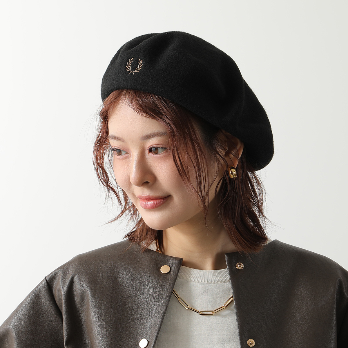 FRED PERRY（フレッドペリー） ベレー帽 BERET HW7646 レディース