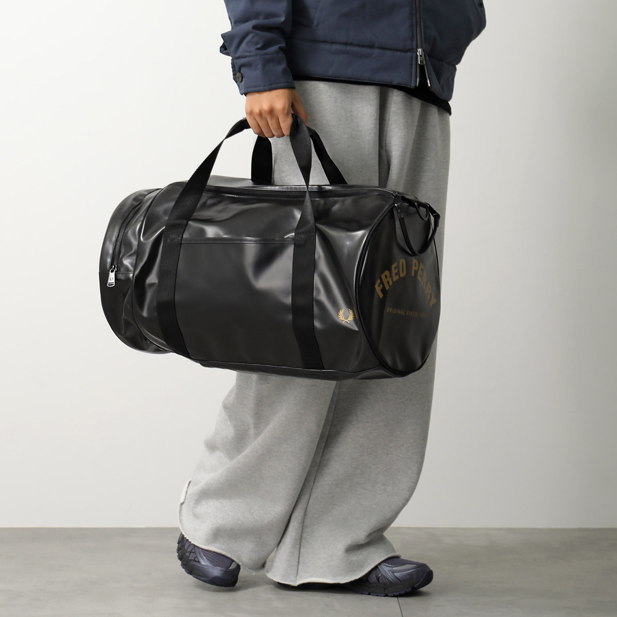 FRED PERRY フレッドペリー ボストンバッグ TONAL LARGE BARREL