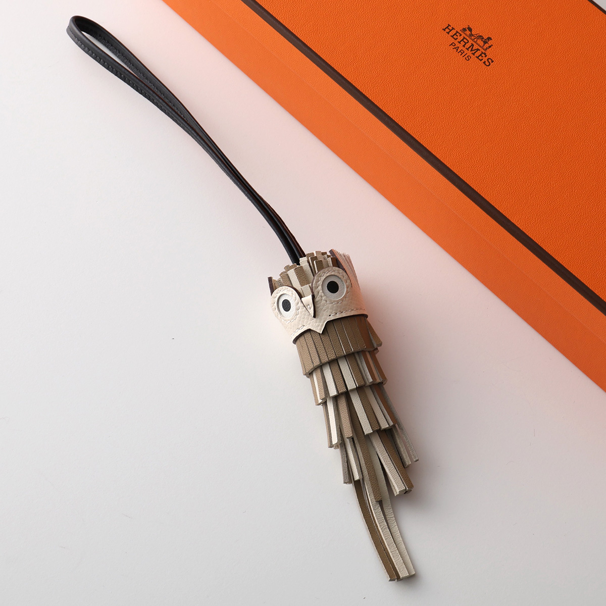 【新品】HERMES　チャーム　シュエット 楽天市場】エルメス シュエット チャーム クロ×グリミスティ
