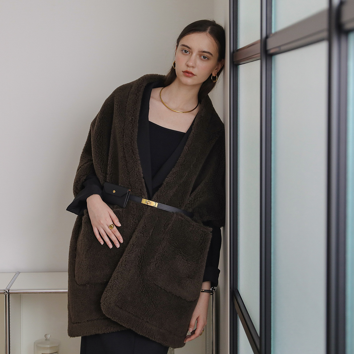 Musee別注】QTUME クチューム ケープ 24516 レディース テディライク