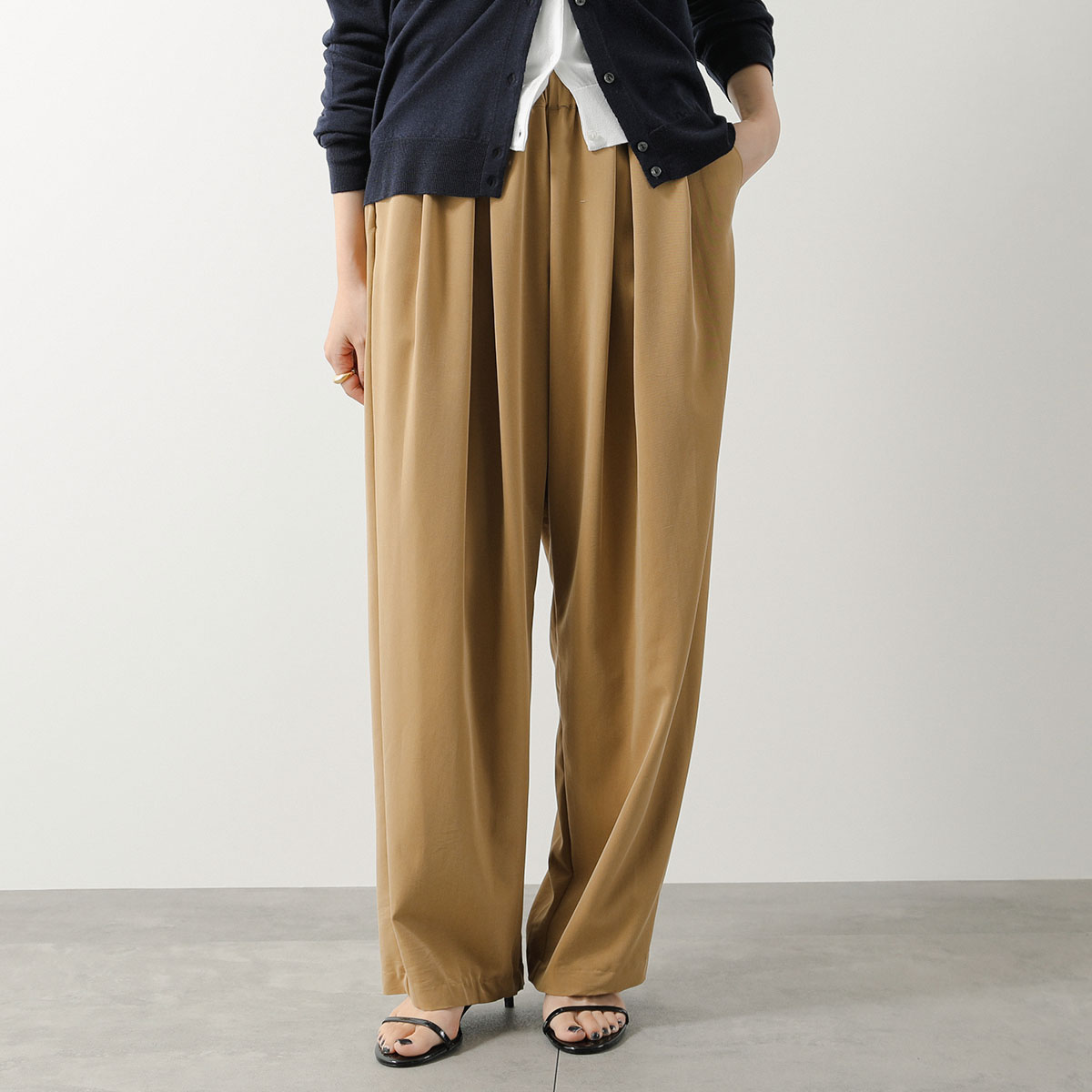 Le Melange（ル・メランジュ） タックパンツ 8543502 レディース