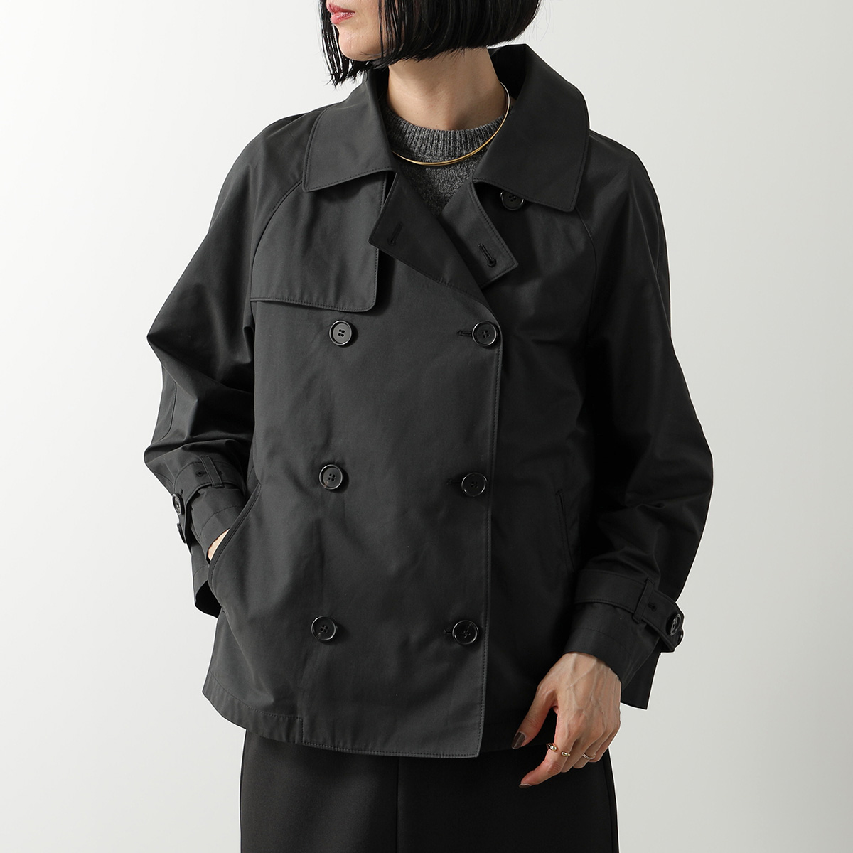 マックスマーラ　ショート　トレンチコート　34美品 Max Mara（マックスマーラ） Max Mara The Cube ザ・キューブ ショート