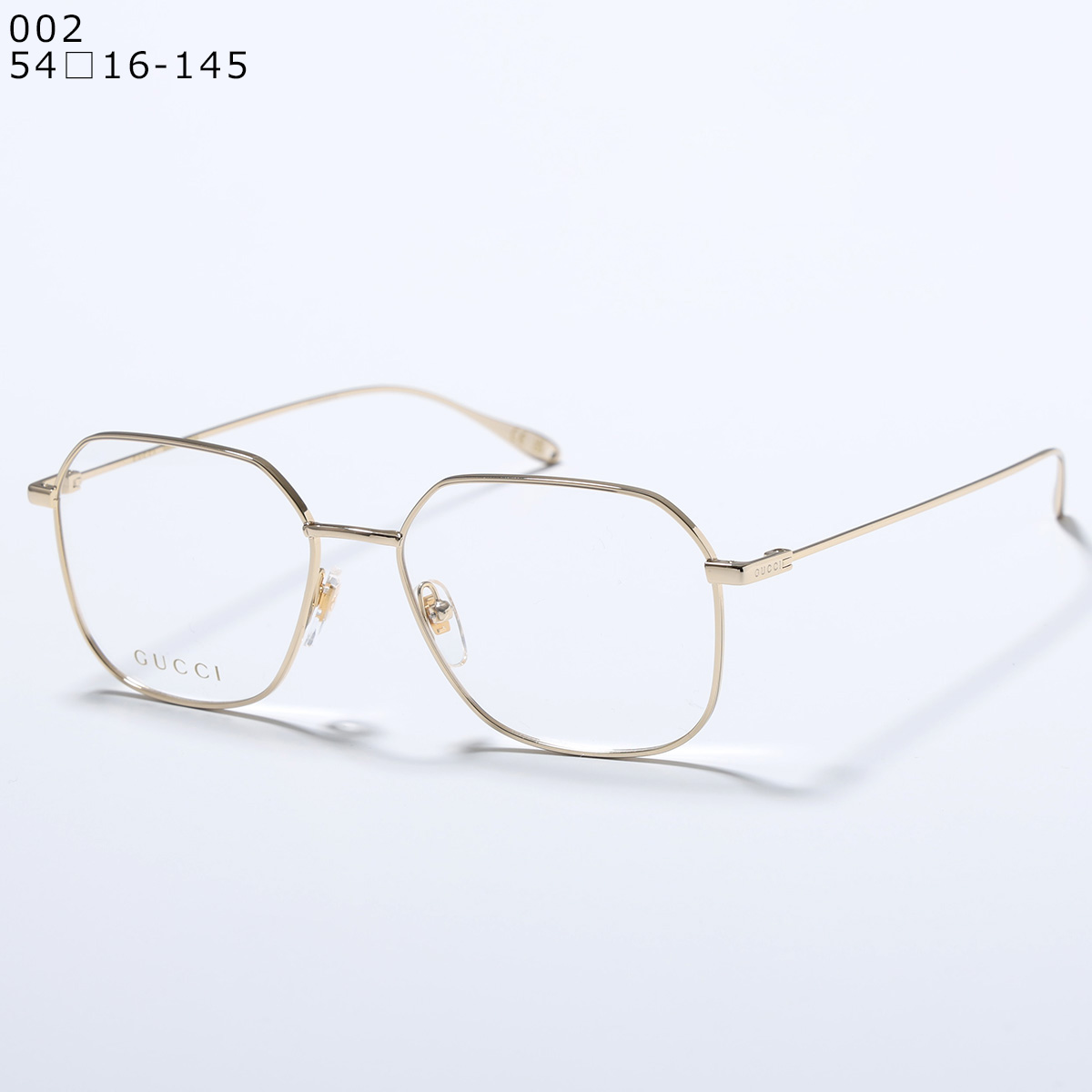 GUCCI（グッチ） メガネ GG1032O メンズ ティアドロップ型 メタル