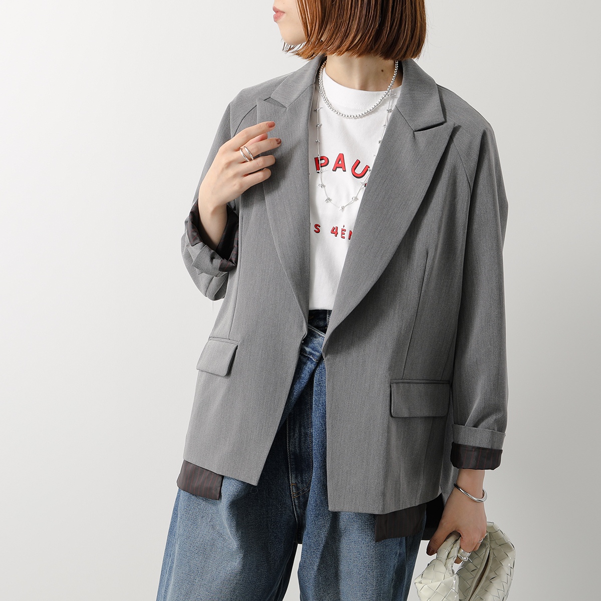 TEVALT ヴァレット テーラードジャケット 605544 レディース 配色