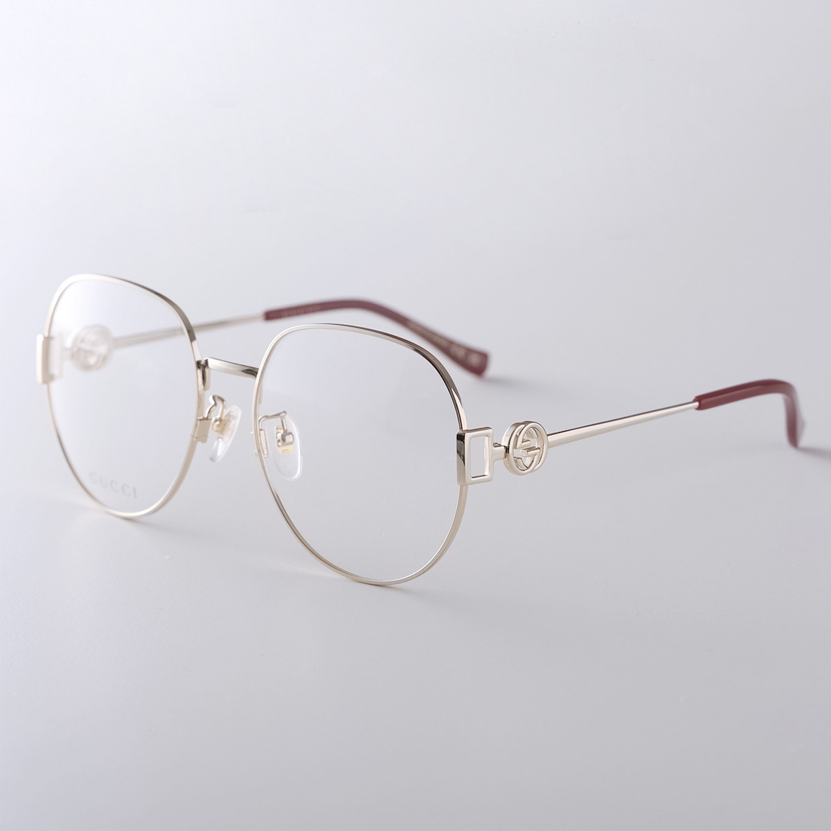 GUCCI（グッチ） メガネ GG1208O レディース ボストン型 メタル