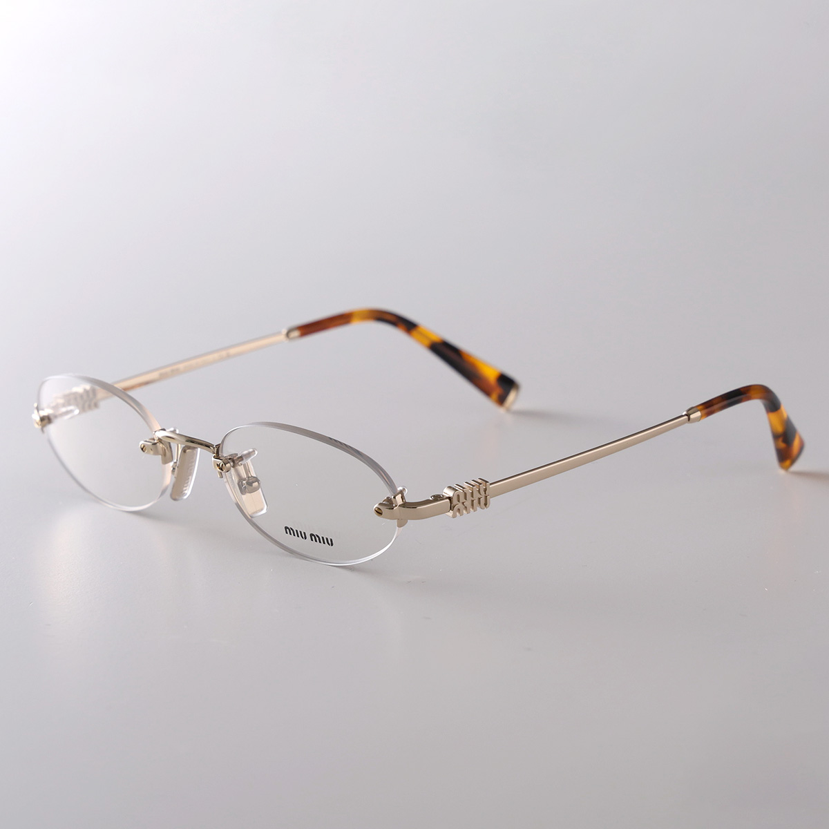 miu miu（ミュウミュウ） メガネ VMU 53W レディース オーバル型