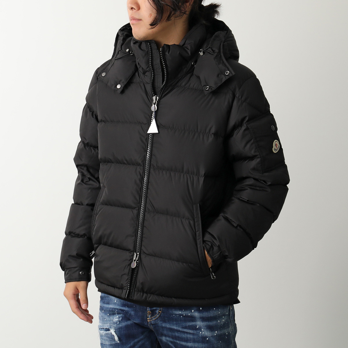 美品 MONCLER モンクレール マヤ ダウンジャケット　ブラック　1サイズ MONCLER モンクレール アウター ダウンジャケット MAYA メンズ1