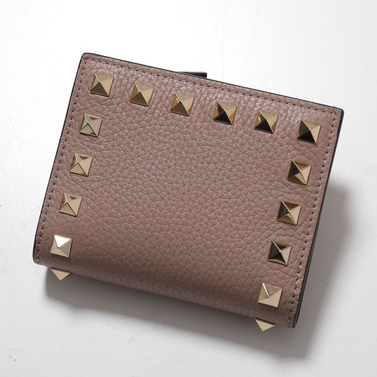 VALENTINO スタッズ付き二つ折り財布 VALENTINO ヴァレンティノ 二つ折り財布 6W2P0W06VSH レディース
