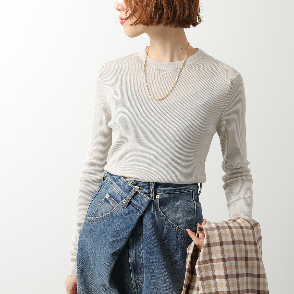 JOHN SMEDLEY（ジョンスメドレー） ニット NOLAH ノラ 30G リブ クルー