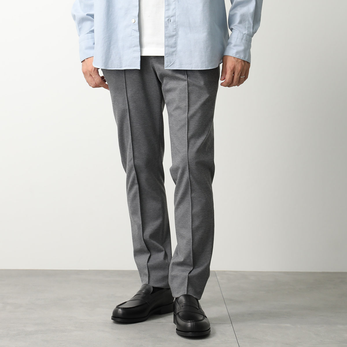 ジャブスアルキヴィオ マサッチョ イージースラックス 永久クリース グレー 42 giab's ARCHIVIO（ジャブス アルキヴィオ） スラックス MASACCIO GOLD