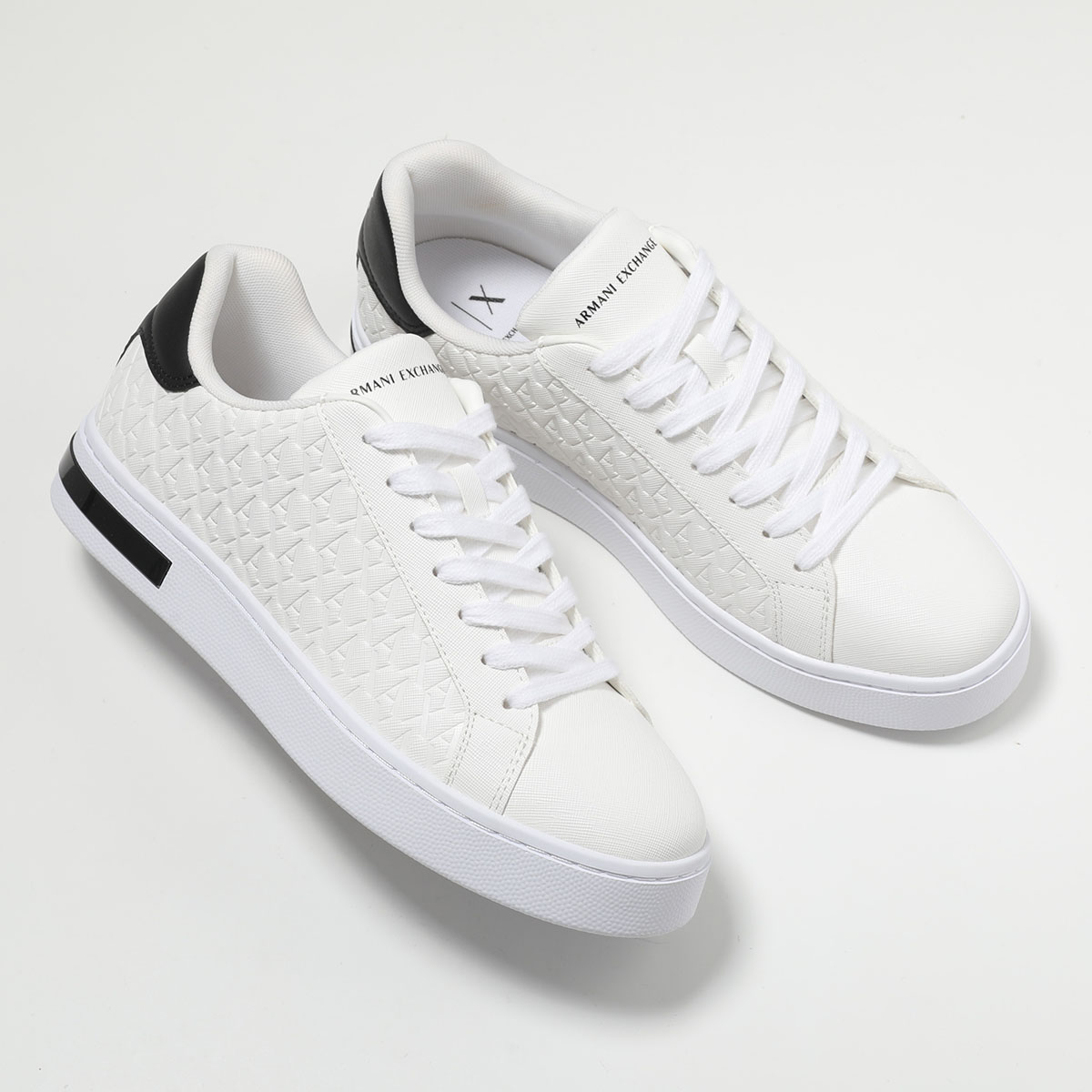 ARMANI EXCHANGE A/X アルマーニ エクスチェンジ スニーカー XM000140 AF11916 メンズ ローカット ロゴ レースアップ 厚底 プラットフォーム シューズ 靴の画像