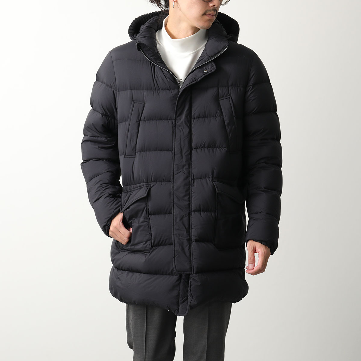 【未使用】ヘルノ　ダウン＆ウール　コート　メンズ アウトレット】HERNO ヘルノ ダウンコート/HERNO LAMINAR GORE-TEX