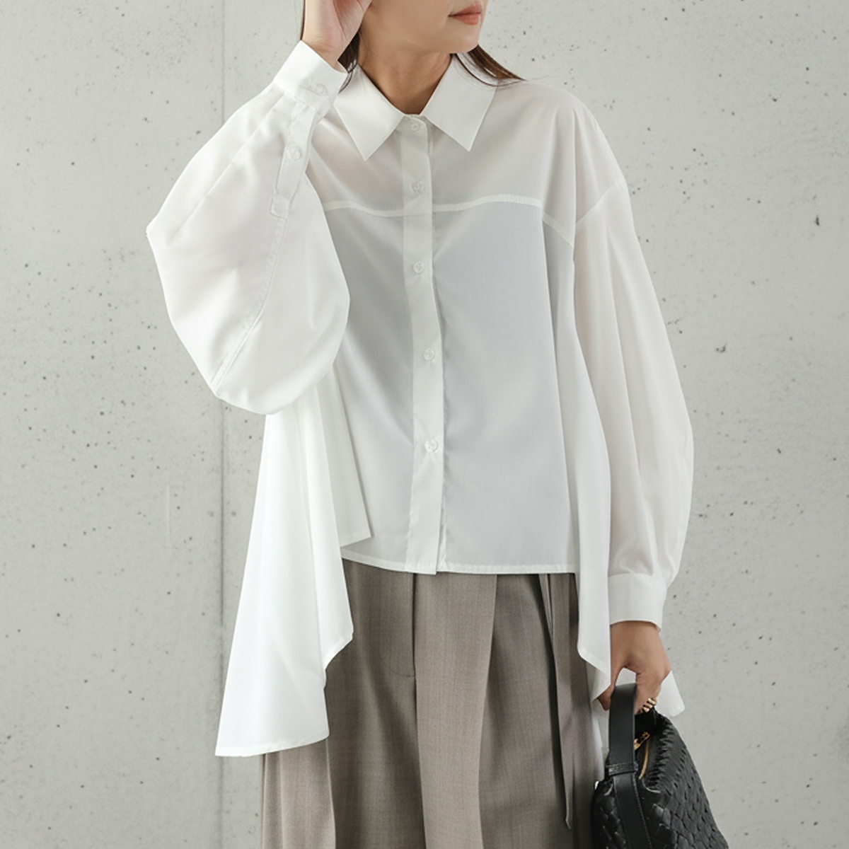 HERENCIA（ヘレンチア） シャツ H425170 レディース 長袖 ブラウス